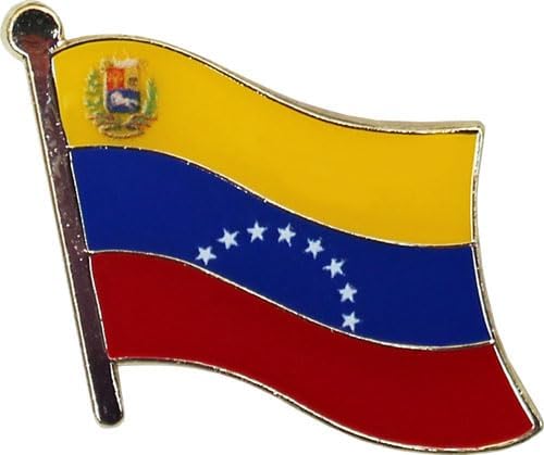 Venezuela 2006 Flag Die-struck Metal Single Lapel Pin with Butterfly Clasp Closure - Image 2
