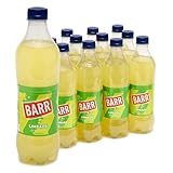 BARR 12 Pack Zingy Limeade, Zero No Sugar Lime Flavoured Fizzy Drink, Sparkling Fizzy Pop, 12 x 500ml Bottles