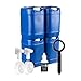 Saratoga Farms 5-Gallon Stackable Water Storage Containers with Lids, Emergency Water Storage Kit Including Spigots, Wrench, and Water Preserver, 20 Gallons
