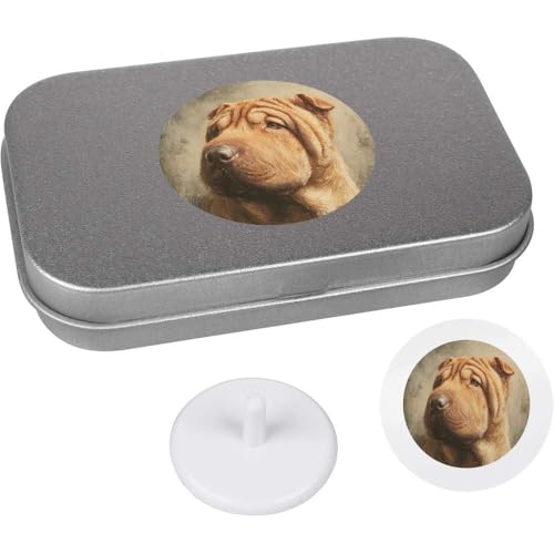 Azeeda Shar Pei Dog Golf Markers Gift Set
