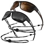 Sunier Sonnenbrille Herren Polarisiert Sport Fahrradbrille Damen Verspiegelt, Unzerbrechliche Sonnenbrille Angeln Fahren mit 100% UV400-Schutz Cat 3 CE
