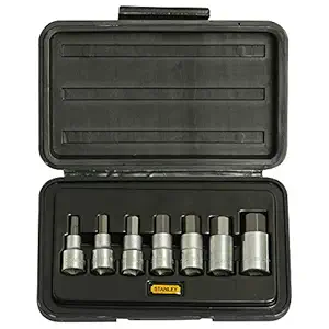 STANLEY 1-89-099 7-Piece 1/2'' SQ. Drive Hex Bit Metric Socket Set