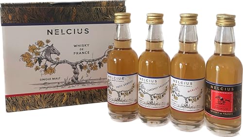 Coffret de 4 mignonnettes NELCIUS - Whisky 100% Français