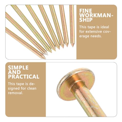 Toddmomy 12 Stück Edelstahl Vermessungsnägel Grundstücksgrenzenmarkierungen Outdoor Markierungspfähle Garten Erdspieße Für Präzise Kontrollpunktbefestigung