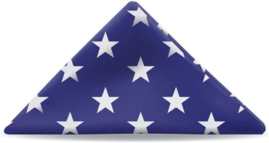 Folded American Flag Pre Folded American Flag - American made flags and hand folded by veterans. 5' x 9.5'