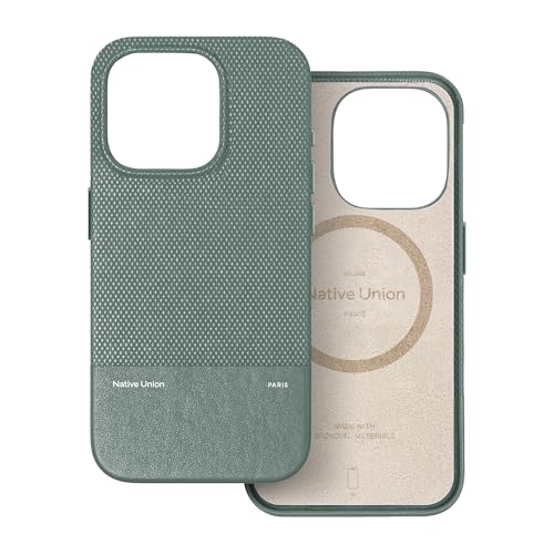 Étui iPhone 16 Vert Ardoise Native Union Re Classique Coque MagSafe