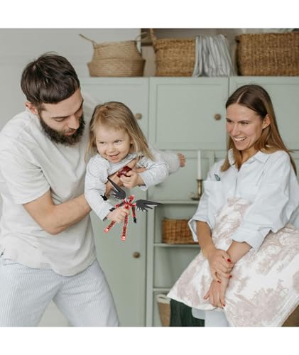 Image of NHCDFA Action Figure, Stick Titans, Stick Titan Portable and Easy to Use Model Toy Very High Degree of Freedom Multi Articular Mobile Robot Doll Desktop Decoration (() red)