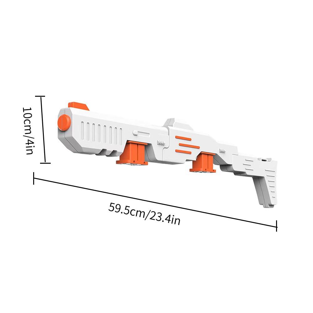 Manette de jeu VR - Accessoire pour Oculus Quest 2 VR - Gun pour Oculus Quest 2 accessoires - Poignée P-istol pour jeu FPS - Expérience de tir améliorée (VR000104, orange)
