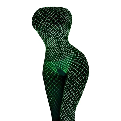 Women Fish Net Stocking - Glow-In-The-Dark Tights, High Waist Pantyhose | Sexy Leggings For Cosplay, Party Outfits, And