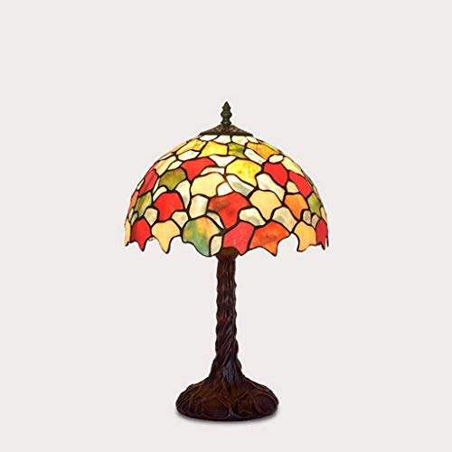 Lampe de table E27 en verre feuille d'érable rétro pour salon - 2