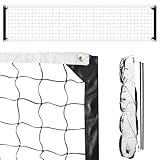 Photo Gallery meganets rete da pallavolo professionale, resistente, per esterni, 0,9 x 0,9 m, bianco e nero, polietilene (pe), cavo in acciaio, rete di ricambio per cortile, cortile, spiaggia, piscina, parco Photo Gallery meganets rete da pallavolo professionale, resistente, per esterni, 0,9 x 0,9 m, bianco e nero, polietilene (pe), cavo in acciaio, rete di ricambio per cortile, cortile, spiaggia, piscina, parco