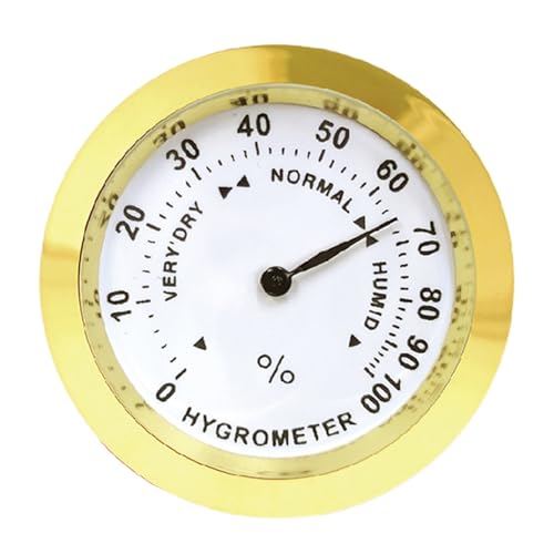Hydrometer -Luftfeuchtigkeitsmesser - Analoger runder Sensor, Präzisionshygrometer -Monitor | Langlebiges tragbares Messzubehör, Multifunktional...