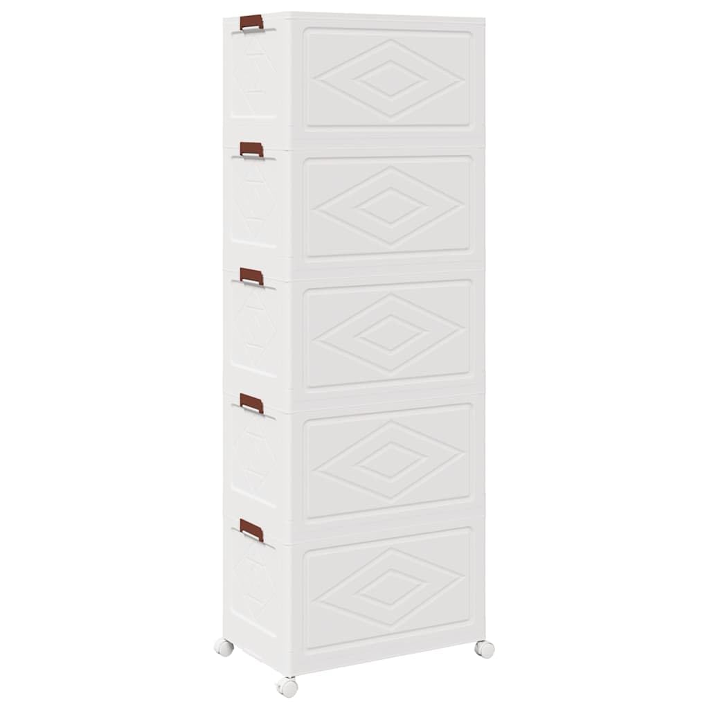 Caja de almacenaje apilable con Ruedas 5niveles 75L 64x40x179cm,Bricolaje,Herramientas,Carretillas de Carga,12.54kg-4012374