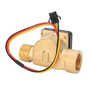 Water Flow Sensor, Messing Gemaakt 0.3-10L/min DC3-24V Hall Effect Vloeistof