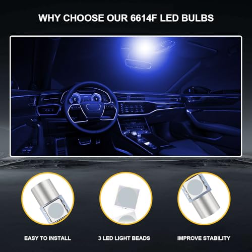10 luces LED para visor de auto T6 5050 28mm miniatura 4