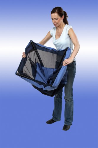 BABYBJORN Travel Crib Light , Blue (Discontinued by Manufacturer)