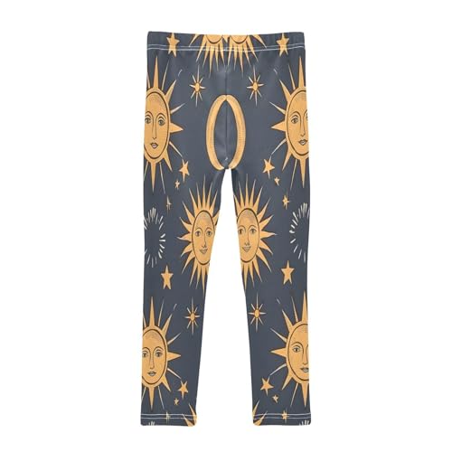 Toddler Girls Leggings Printed Yoga Pants Leggings Sun Moon and Stars for Kids2