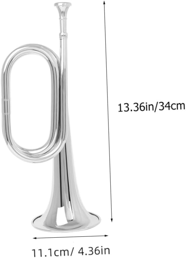 Bugle Trumpet Copper Bugle for Beginners for Orchestra and Marching Bands and Beautiful Design for Student Musicians