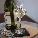 Always Looking Good 25th Birthday Gifts for Women - Engraved Large Wine Glass Present for 25 Year Old, Elegant Stemmed 400ml Ladies Wine Glass Laser Engraved - Image 4