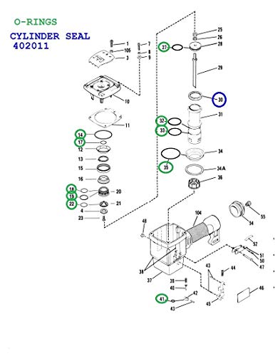 Pro-Parts New O-ring Maintenance Rebuild Kits and 402011 Cylinder Seal Sleeve For Paslode Framing Nailer All 5300 Series 5325/80 5350/90S PM