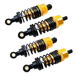 Kdouehg Gelb Upgrade Metall Stoßdämpfer 1/10