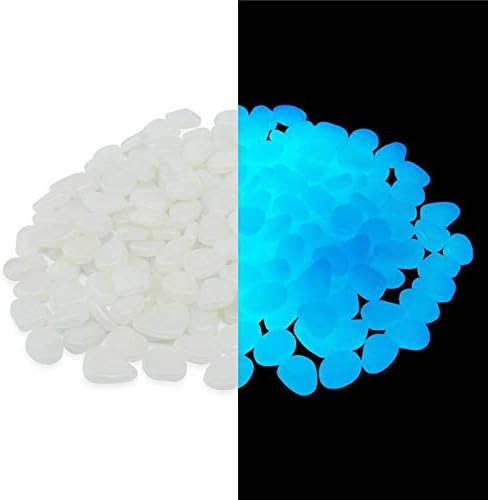 everluminous 1KG 1000g 2.2 lbs 35.27 OZ Sky SkyBlue Rare Earth Silicate Aluminate Environmental Glow in The Dark photoluminescent Luminous Resin Plastic Pebble Stone
