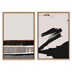 SIGNWIN Framed Canvas Wall Art Abstract Beach Canvas...