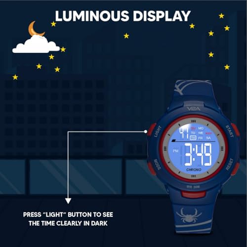 Image of V2A Kids Watch - Waterproof Multi-Functional Digital Sports Watch for Ages 5-13, 30M Water Resistance, Gift for 5-10 Year Olds