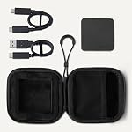 Amazon Basics Portable External SSD, 1TB, 2000MB/s Speeds, USB 3.2 Gen 2, IP65 Water & Dust Resistant, Black