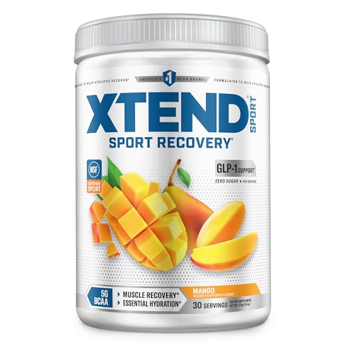 Image of Xtend Sport BCAA Powder Mango - Electrolyte Powder for Recovery & Hydration with Amino Acids - 30 Servings