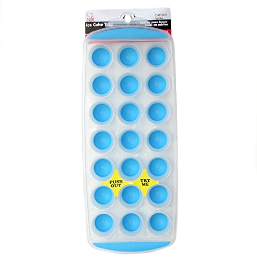 Chef Craft Select Plastic Ice Cube Tray, 11 Inch In Length Yields 21 Cubes, Color May Vary #TOP1
