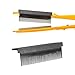 Flat Iron Comb Attachment Clip On,TUMATICLY Comb Attachment for Flat Iron,nimble Comb for Flat Iron,Fit Hair Straightening,ladies Diy, Hairdresser Straightening Comb Attachment.(Black)