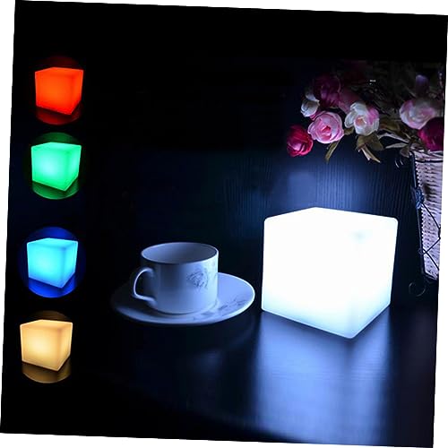 Veilleuse LED carrée blanche 5W avec télécommande et charge USB iplusmile - 4