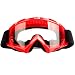 Produktbild Dexinx Erwachsener Motorradfahren bequemer Breathable Tactical Brille Goggle Winddichtes Staubdicht Kratzfeste Anti-Schlag Skibrille Rot1