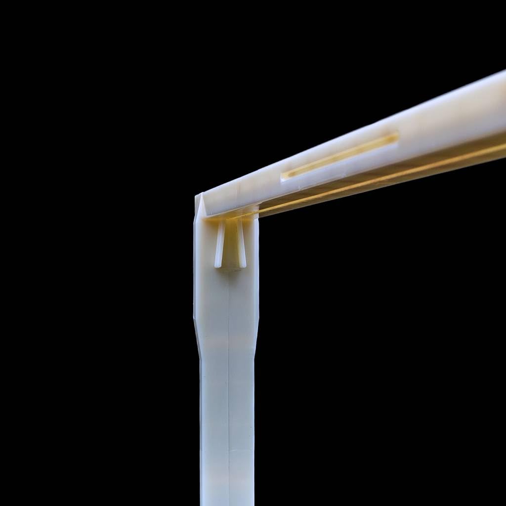 CORE 6 1/4" Medium Assembled Plastic Frames with Premier Double Wax Coated White Plastic Foundations-for Medium Size Langstroth Wooden and Plastic Honey Supers-Made in USA (20 Frames and Foundations)