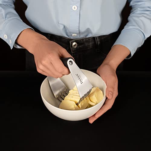 Deiss Pro Pastry Cutter - Pastry Blender Stainless Steel & Pastry Dough Cutter, Non-Slip Handle - Dishwasher Safe Dough Blender - Large Hand Butter Cutter Slicer, Pastry Cutter For Baking, Dough Knife #TOP6