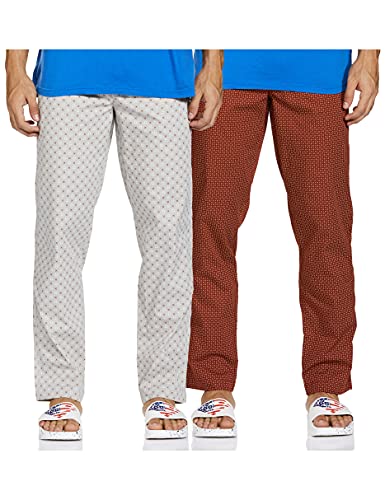 Image of Amazon Brand - Symbol Cotton Men Casual Style Pajama Bottom (Pack Of 2)