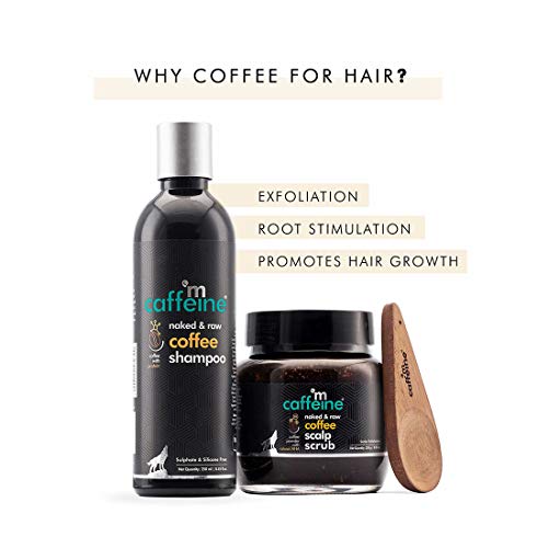 mCaffeine Coffee Deep Cleansing Hair Care Duo with Protein, Natural AHA & Argan Oil | Shampoo, Scalp Scrub | All Hair Types | Sulphate & Silicone Free - Image 3