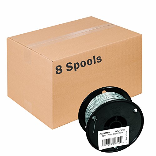 Zareba Fi-Shock WC-350 17-Gauge Steel Wire, 8 Spools