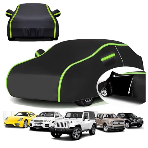 Car Cover Outdoor for 𝖫𝗈𝗍𝗎𝗌 𝖤lite S/R/SC 2001-2011 Accessories Full Car Cover All Weather Rain Snow Sun UV Protection with Reflective Stripes,Parking Safety(Size:773,Color:Black)