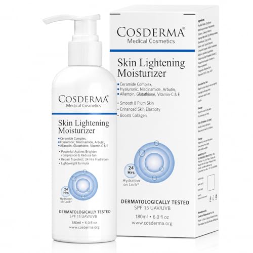 Image of Skin Brightening Moisturizer 180ml | with Niacinamide, Arbutin, Glutathione, Vitamin C, Ceramides & Hyaluronic Acid | Daily Moisturizer for Radiant, Even-Looking Skin & Long-Lasting Hydration