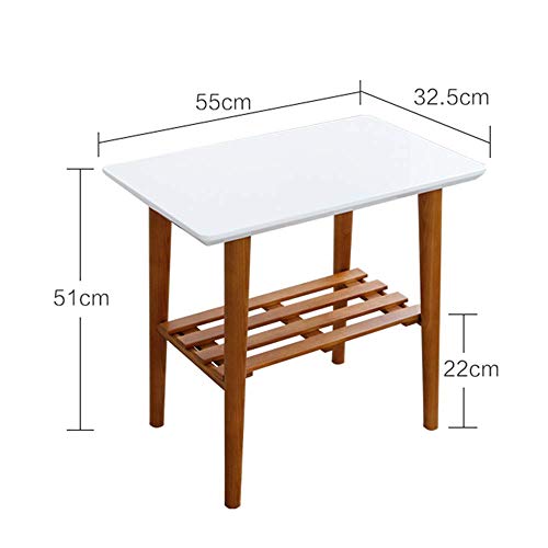Bureau d'appoint en bois blanc table basse de restauration - 4