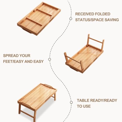 Table basse pliable de style japonais compacte pour travailler sans encombre - 6