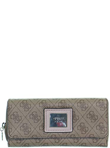 Preisvergleich Produktbild Guess Candace SLG Large Clutch Organizer Brown / Multi