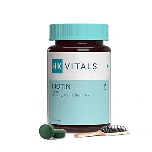 Biotin, Supplement for Hair Growth, Strong Hair and Glowing Skin, Fights Nail Brittleness, 90 Biotin Tablets