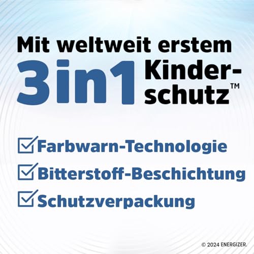Energizer Ultimate Lithium - CR 2032 Knopfzelle 3V Batterien (2 Stück) - Weltweit erster 3 in 1 Kinderschutz Neuer Farbwarn-Technologie - Air Tag, Autoschlüssel, Fitnesstracker, medizinische Geräte 3