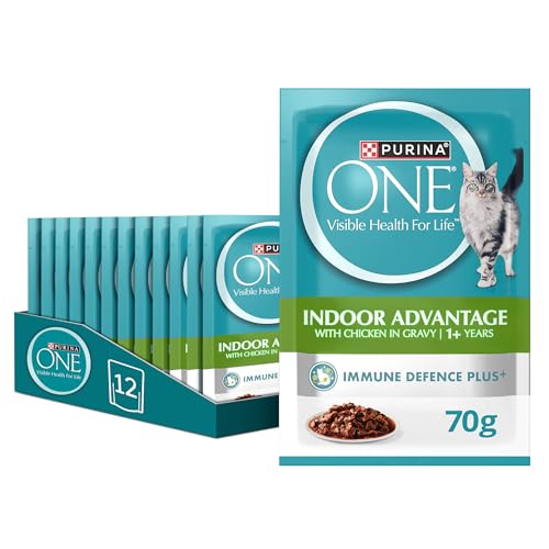 Purina One Adult Wet Cat Indoor Chicken Pouch Outer (70g x 12)