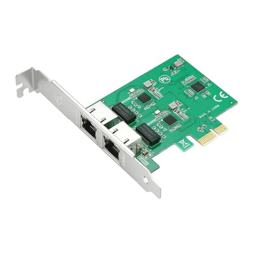 Tarjeta de red PCIe a doble puerto Gigabit Ethernet con chip RTL8111 para expansión de red en escritorio y servidores miniatura 4