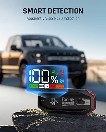 FANTTIK T8 MAX 3000 Amp Jump Starter and Fanttik T8 MAX Portable EVA Protection Case