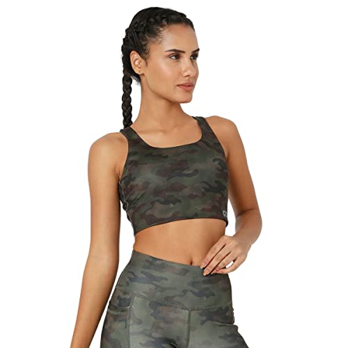 Image of Silvertraq High Impact Action Bra with Clasp Army Camo